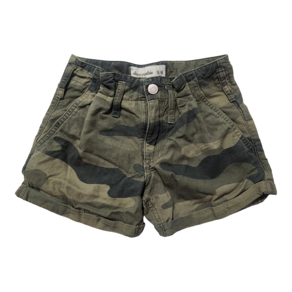 Girls Abercrombie Kids Size 5/6 camouflage shorts and dark blue jeggings - Picture 2 of 8